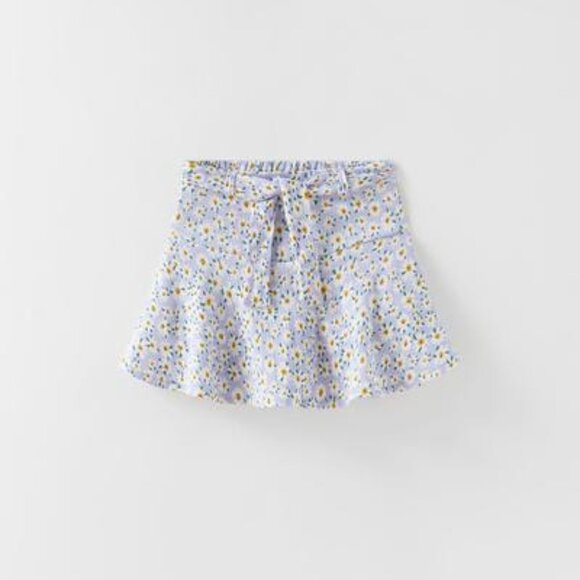 Zara Kids | TEXTURED FLORAL SKORT | 13-14 years - Picture 1 of 15